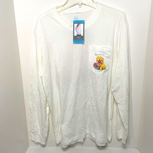 Lauren James Long Sleeve T Shirt "Stay Golden" with a Golden Retriever Pup! NWT